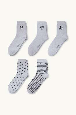 Multipack 5er - Socken mit Motiv - Micky Maus