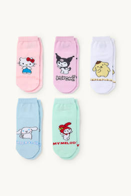 Multipack 5 perechi - Hello Kitty and Friends - șosete cu motive