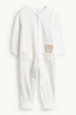Teddy bear - pyjama bébé - finition texturée