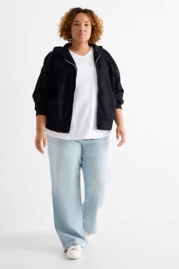 Wide Leg Jeans - High Waist