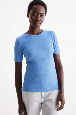 Multipack 2er - T-Shirt - Slim Fit - gerippt