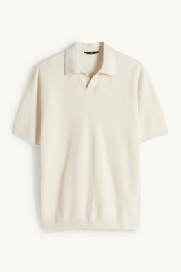 Polo de punt - regular fit - texturat