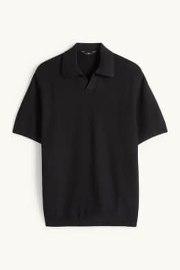 Polo de punt - regular fit - texturat