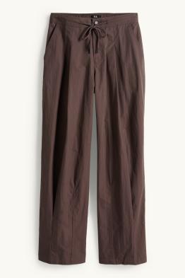 Stoffhose - Mid Waist - Barrel Leg