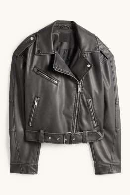 Ramoneska z paskiem - imitacja skóry