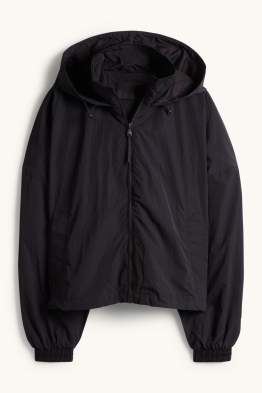 Bunda s kapucí - z vodoodpudivého materiálu