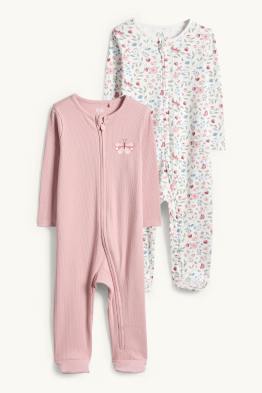 Lot de 2 - papillons - pyjamas bébé