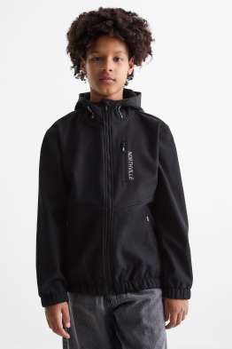 Softshell jacket with hood - waterproof