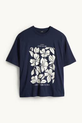 T-Shirt - Regular Fit - Glanz-Effekt