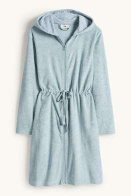 Bademantel mit Kapuze