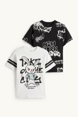 Multipack 2er - Graffiti - Kurzarmshirt