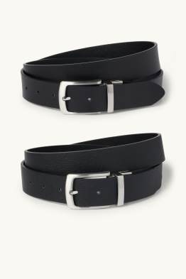 Cinturó reversible - pell sintètica