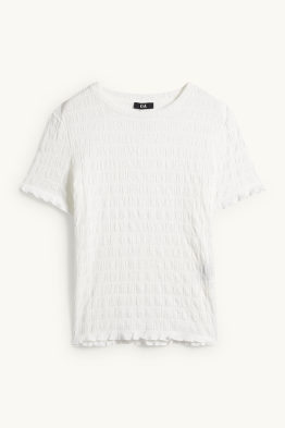 Samarreta de màniga curta - regular fit - frunzida