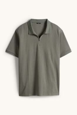 Polo - regular fit - finition côtelée