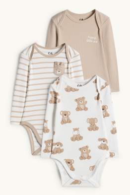Lot de 3 - peluches - bodys bébé