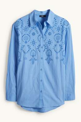 Blouse-chemise - broderie anglaise