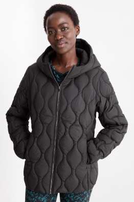 Steppjacke mit Kapuze