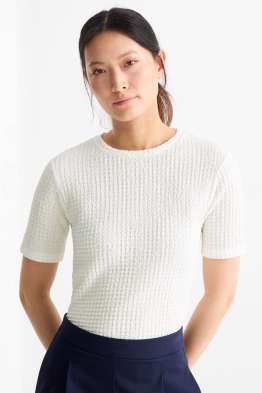 Camiseta - regular fit - con textura