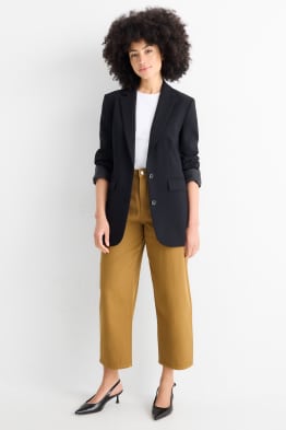 Stoffhose - High Waist - Barrel Leg