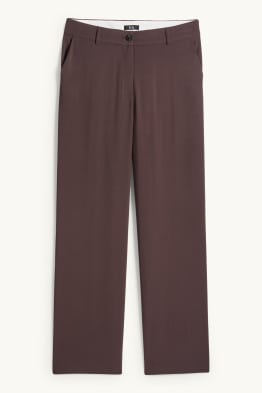 Pantalon - mid waist - straight leg
