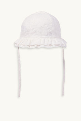 Kapelusz niemowlęcy - angielski haft