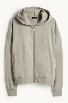 Zip-through hoodie