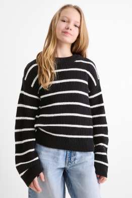 Trui - geribd - met strepen