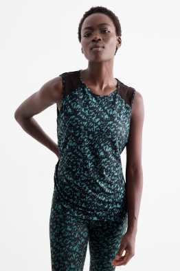 Funktions-Top - 4 Way Stretch - gemustert