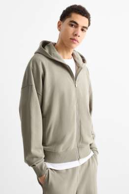 Zip-through hoodie