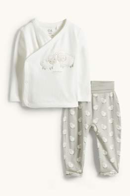 Petit mouton - tenue pour nouveau-né - 2 pièces