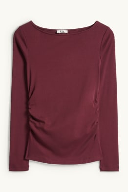 Tricou cu mânecă lungă - slim fit