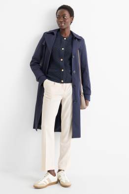 Stoffhose - High Waist - Straight Leg