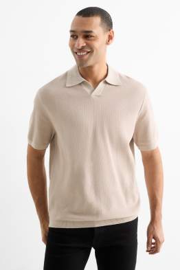 Polo de punt - regular fit - texturat
