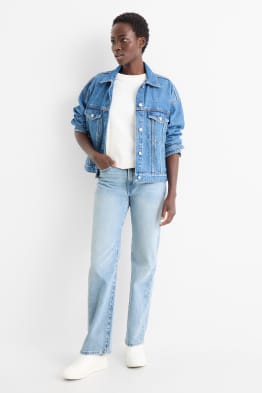 Straight Jeans - High Waist - LYCRA®