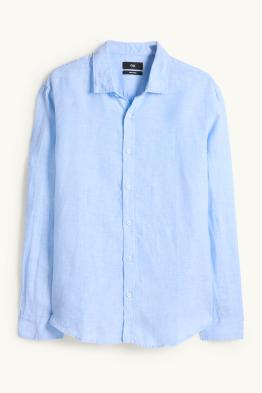 Chemise en lin - regular fit - col kent