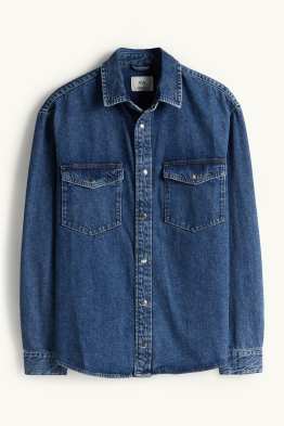 Chemise en jean - Oversize - col kent