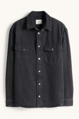 Chemise en jean - Oversize - col kent