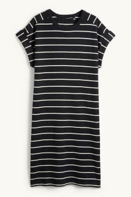 T-Shirt-Kleid - gestreift