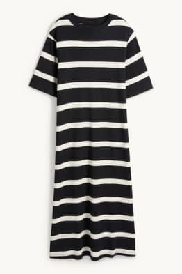 T-Shirt-Kleid - gestreift