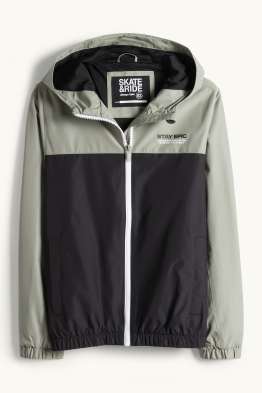 Jacket with hood - water-repellent