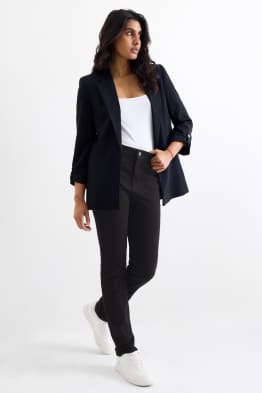 Pantalon en toile - high waist - slim fit