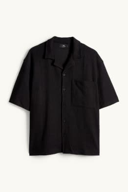 Chemise - relaxed fit - col à revers - texturé