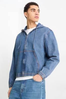 Giacca di jeans con cappuccio