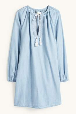 Tunika-Kleid - Jeans-Look