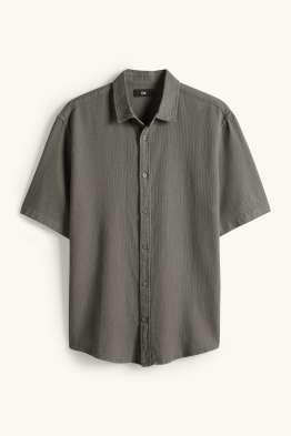 Koszula - regular fit - kołnierzyk kent - z fakturą