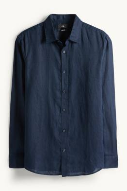 Chemise de lin - regular fit - col kent
