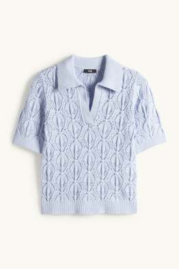 Strickpullover - kurzarm