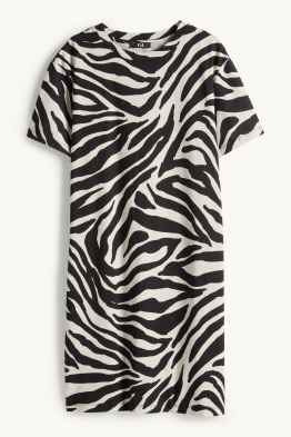 Robe-T-shirt - à motif