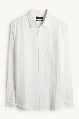 Chemise de lin - regular fit - col kent