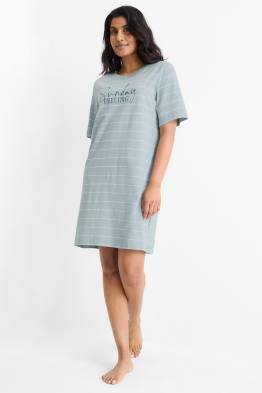 Nachthemd - gestreift